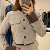 Jupe longue contrasté