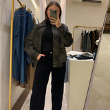 Pantalon droit velours côtelé