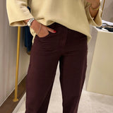 Pantalon burgundy
