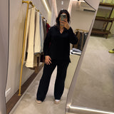 pull maille noire