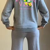 sweat délavé gris dolce vita