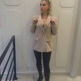 Blazer beige minimal chic