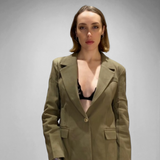 Blazer classique vert kaki