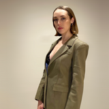 Blazer classique vert kaki