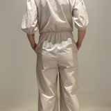 Combinaison manches ballon beige