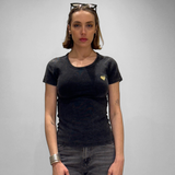 T-shirt côtelé coeur