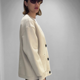 Cardigan épais beige
