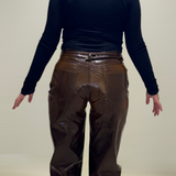 Pantalon simili cuir