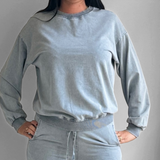Sweat gris délavé
